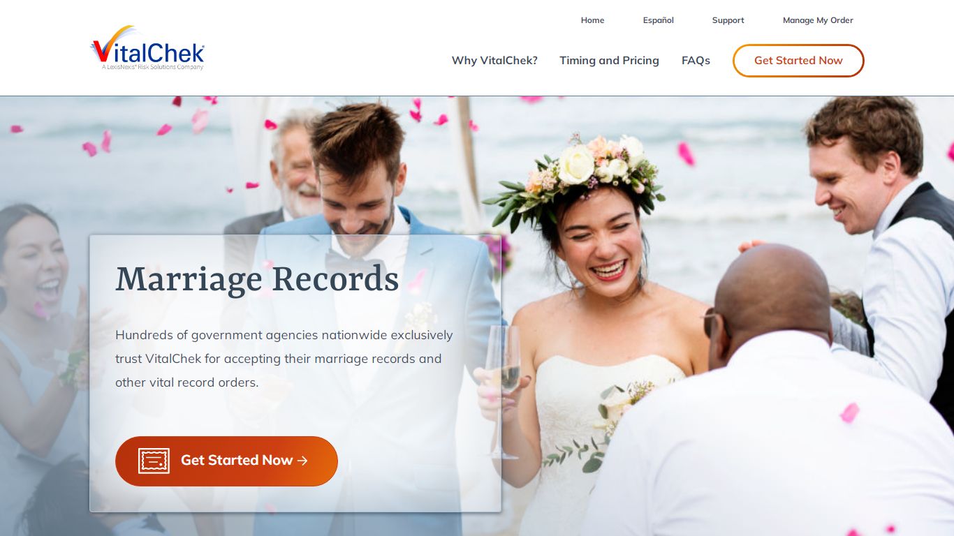 Order an Official Marriage Record - VitalChek